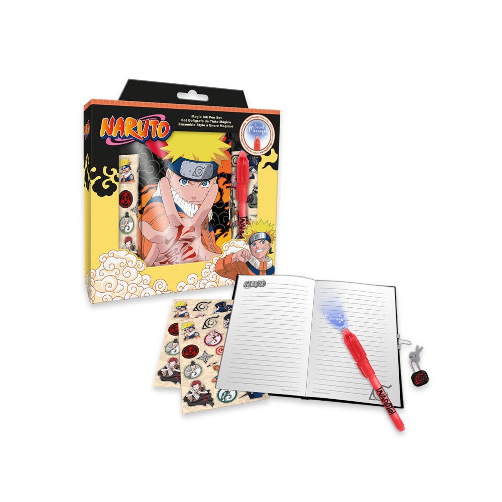 Naruto journal + magic pen set