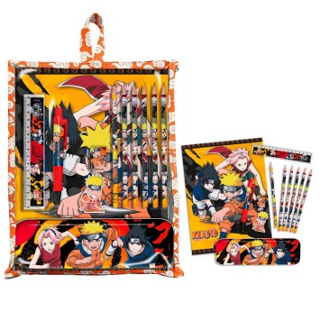 Naruto stationery set with holder