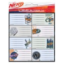 Nerf Player  16-piece notebook labels