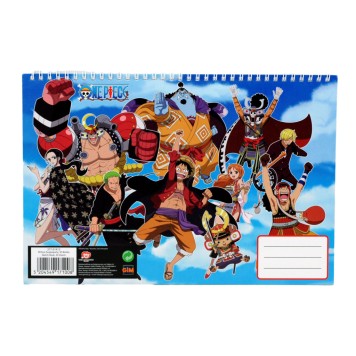 One Piece Team A/4 spiral sketchbook, 30 sheets