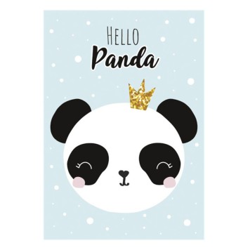 Panda Crown A/4 elastic folder