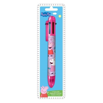 Peppa Pig Pink 6 color pen