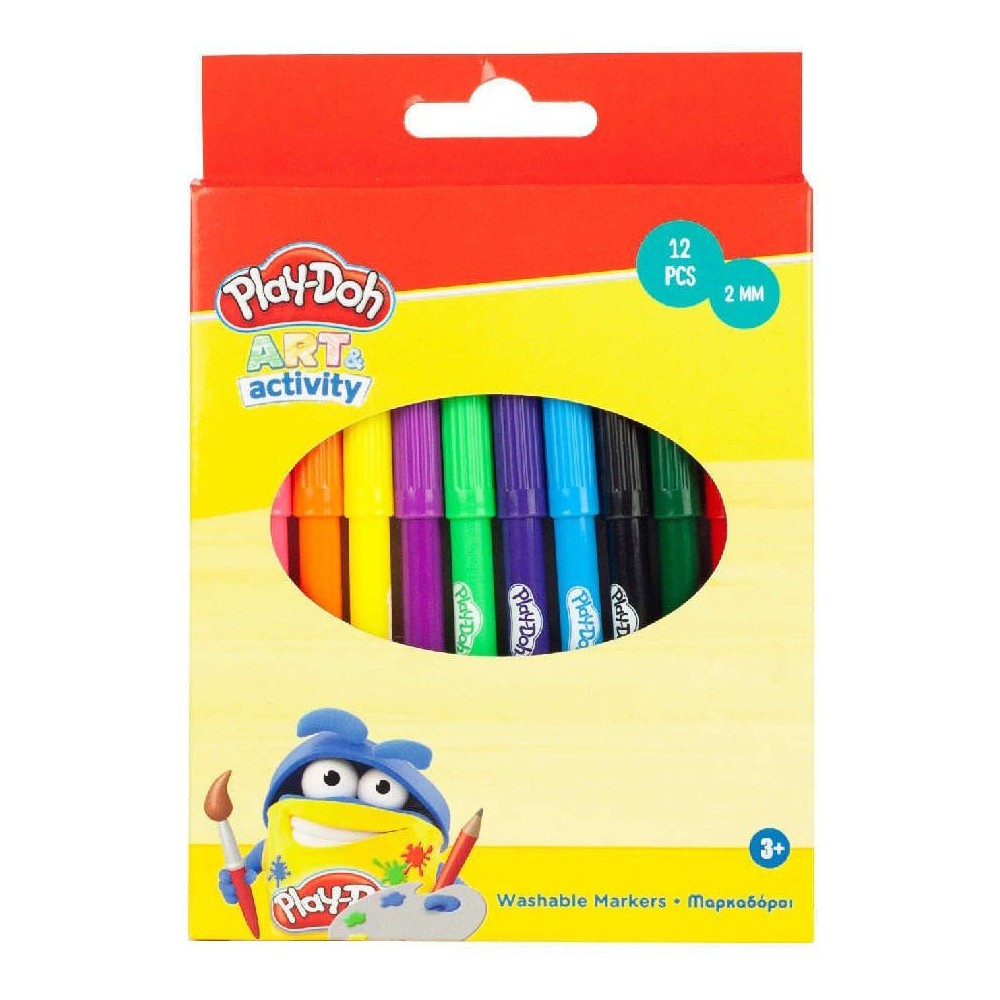 Play-Doh Art washable felt-tip pens, set of 12