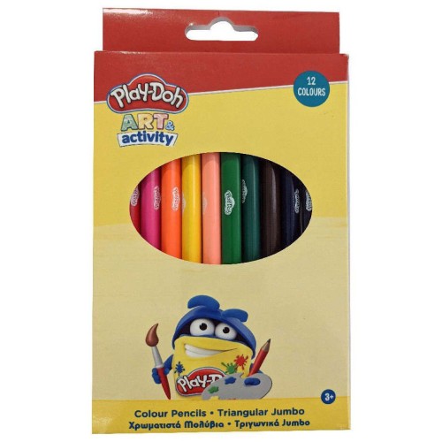 Play-Doh Art Jumbo Triangular Colored Pencils 12 pcs