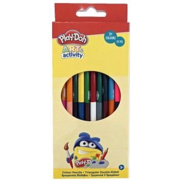 Play-Doh Art double-ended, triangular colored pencil set