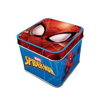Spiderman Blue mini metal box 7.5 cm