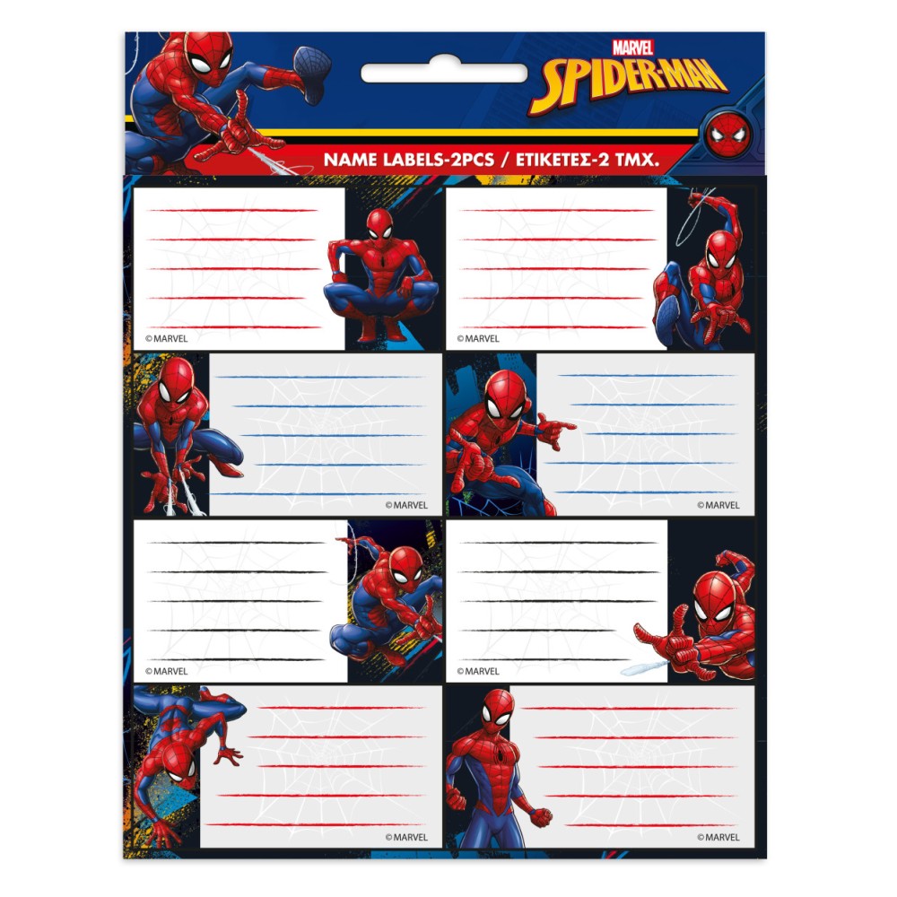 Spiderman Dark notebook label 16 pcs