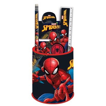 Spiderman Dark 7-piece stationery set