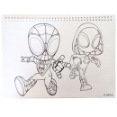 Spiderman Spidey Dino-Webs A/4 spiral sketchbook with 40 sheets and stickers