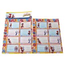 Spiderman Spidey notebook label with stickers, 16 pcs
