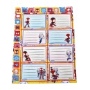 Spiderman Spidey notebook label with stickers, 16 pcs