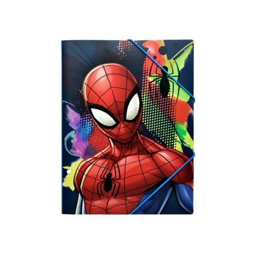 Spiderman Splotch A4 Elastic Folder