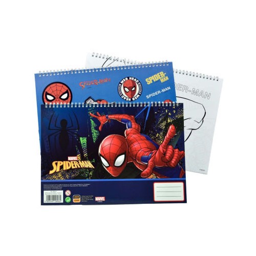 Spiderman Splotch A/4 spiral sketchbook with 40 sheets and stickers