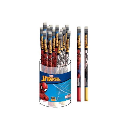 Spiderman Splotch HB graphite pencil with eraser tip