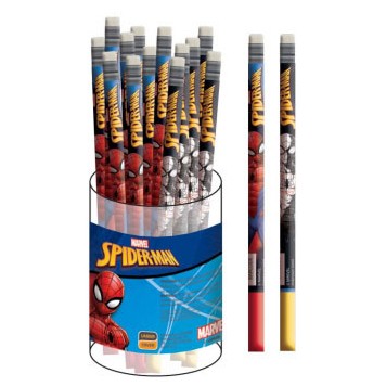 Spiderman Splotch HB graphite pencil with eraser tip