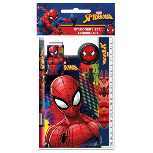 Spiderman Splotch stationery set 5 pcs