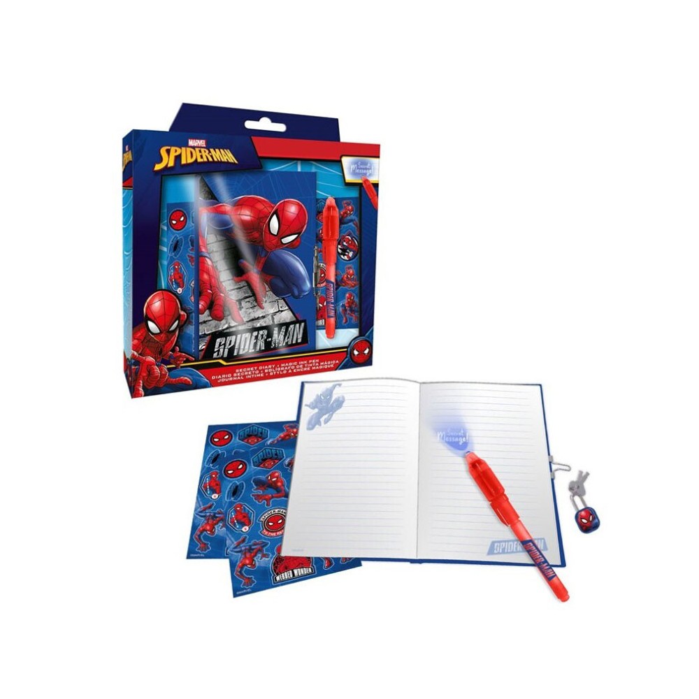 Spiderman Wall diary + magic pen set