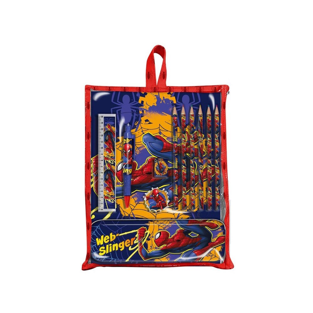 Spiderman Web-Slinger stationery set with holder