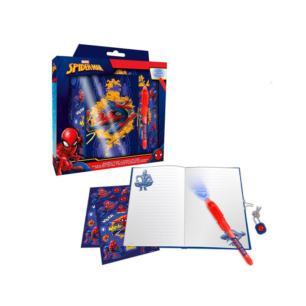 Spiderman Web-Slinger diary + magic pen set Grade II
