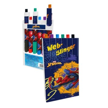 Spiderman Web-Slinger color pen set 6 pcs