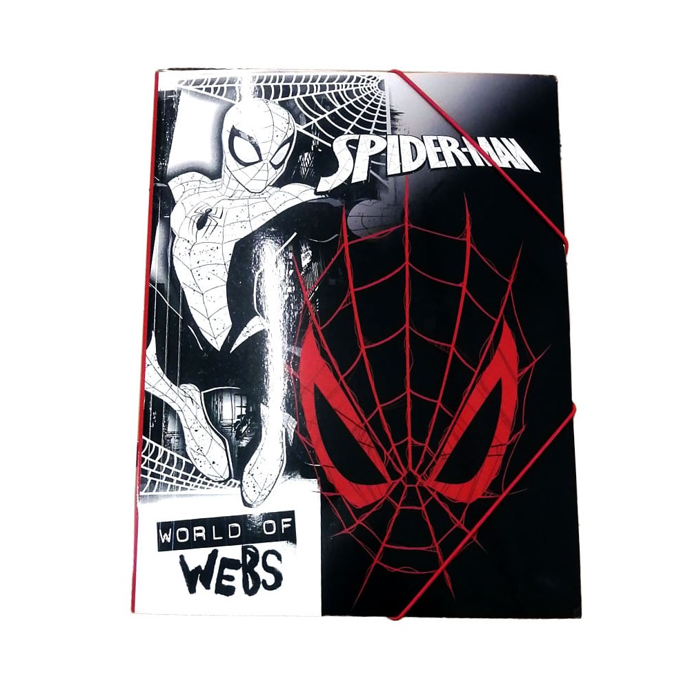 Spiderman World of Webs A/4 elastic folder