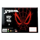 Spiderman World of Webs A/4 spiral sketchbook with 40 sheets and stickers