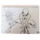 Spiderman World of Webs A/4 spiral sketchbook with 40 sheets and stickers