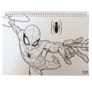 Spiderman World of Webs A/4 spiral sketchbook with 40 sheets and stickers