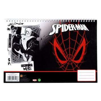 Spiderman World of Webs A/4 spiral sketchbook, 30 sheets