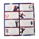 Spiderman World of Webs notebook label 16 pcs