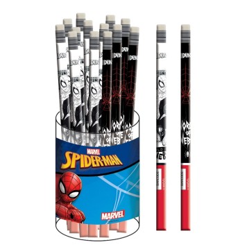 Spiderman World of Webs HB graphite pencil with eraser tip