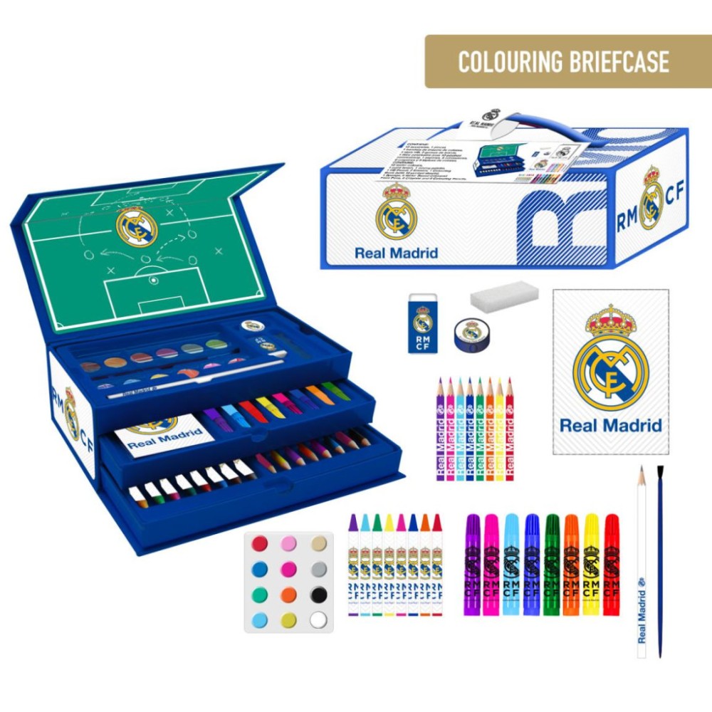 Real Madrid CF stationery set in suitcase