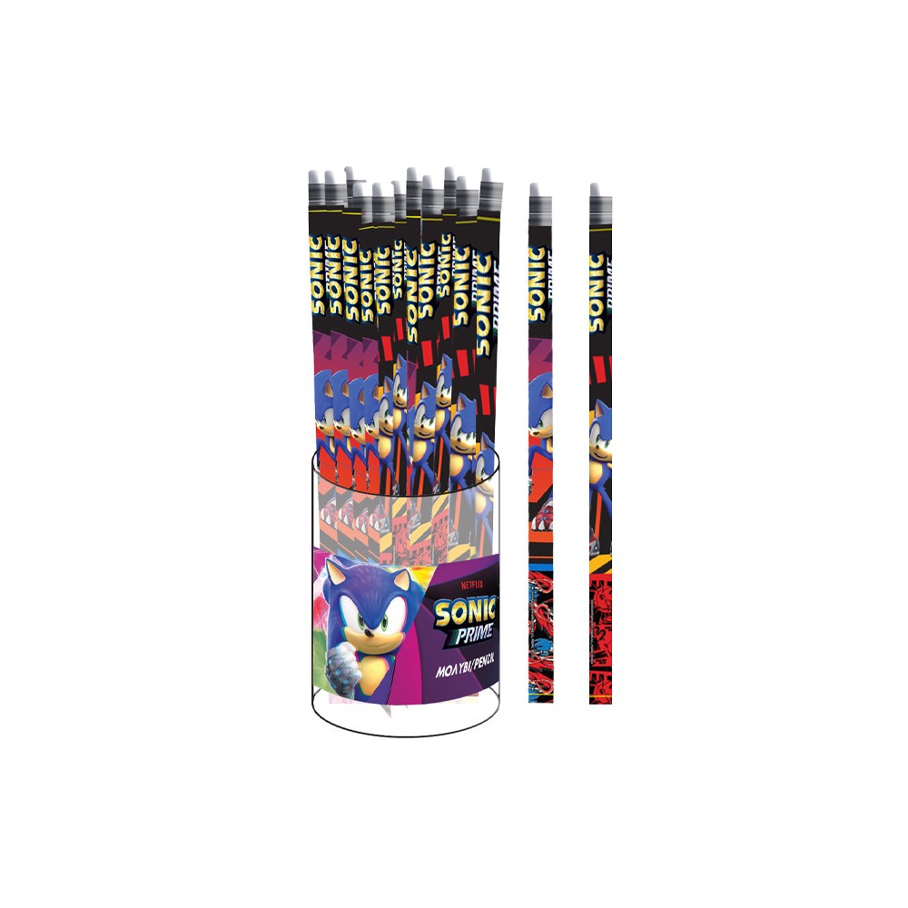 Sonic the Hedgehog Get Me Sonic the Hedgehog HB graphite pencil with eraser