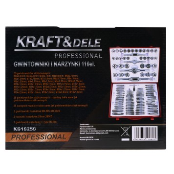 Gwintowniki i narzynki 110el. KD10250