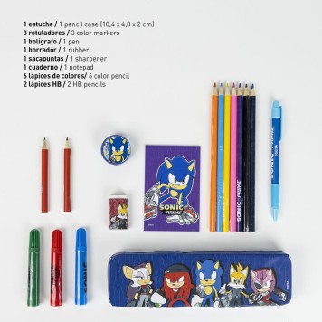 Sonic the Hedgehog stationery set
