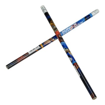 Sonic the Hedgehog Hype Man HB graphite pencil with eraser end