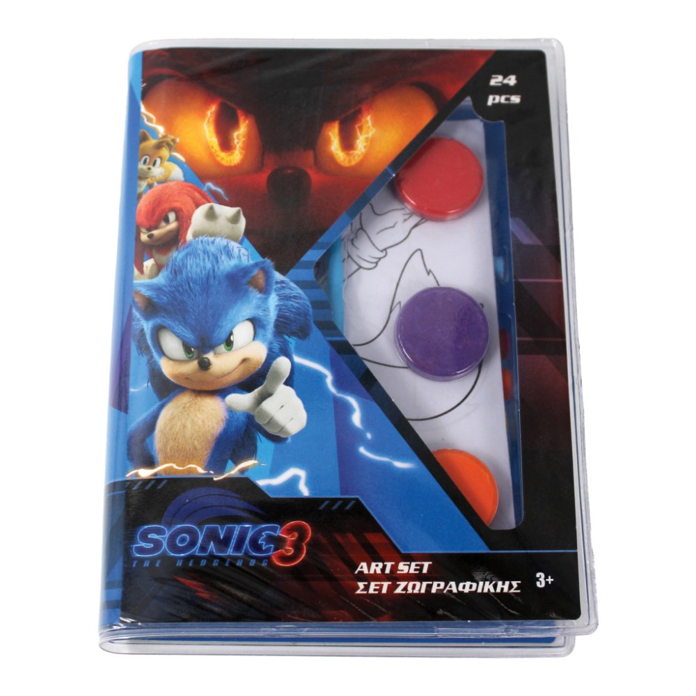 Sonic the Hedgehog Hype Man mini art set