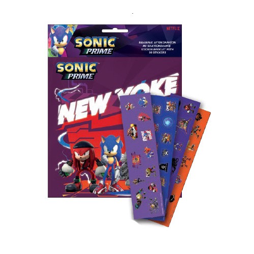 Sonic the Hedgehog New Yoke sticker album with 50 stickers