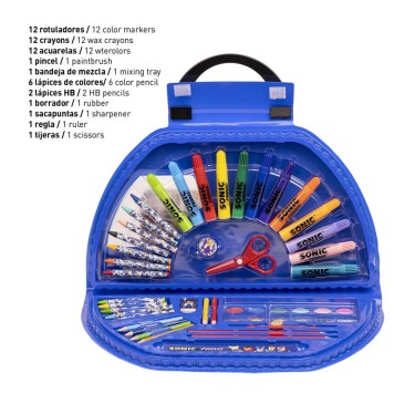 Sonic the Hedgehog Prime stationery set 50 pcs