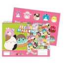 Squishmallows Feelin' A/4 spiral sketchbook with 40 sheets and sticker
