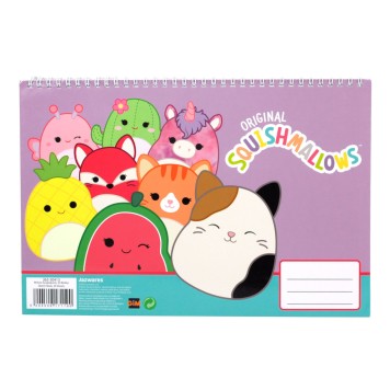 Squishmallows Feelin' A/4 spiral sketchbook, 30 sheets