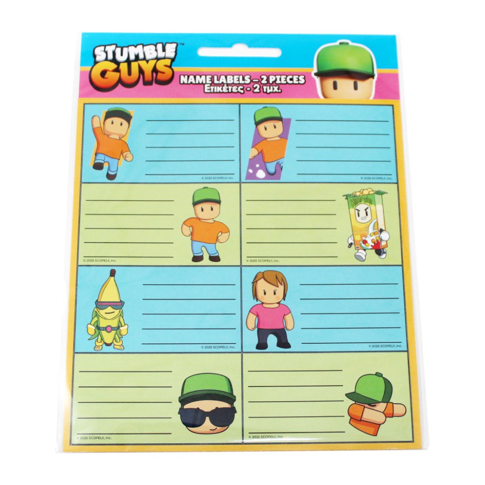Stumble Guys Race 16 pcs notebook label