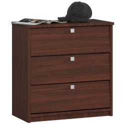 Szafka na buty MINI 3 uchylne drzwiczki 60 cm - wenge