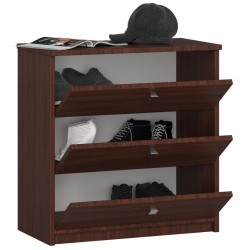 Szafka na buty MINI 3 uchylne drzwiczki 60 cm - wenge