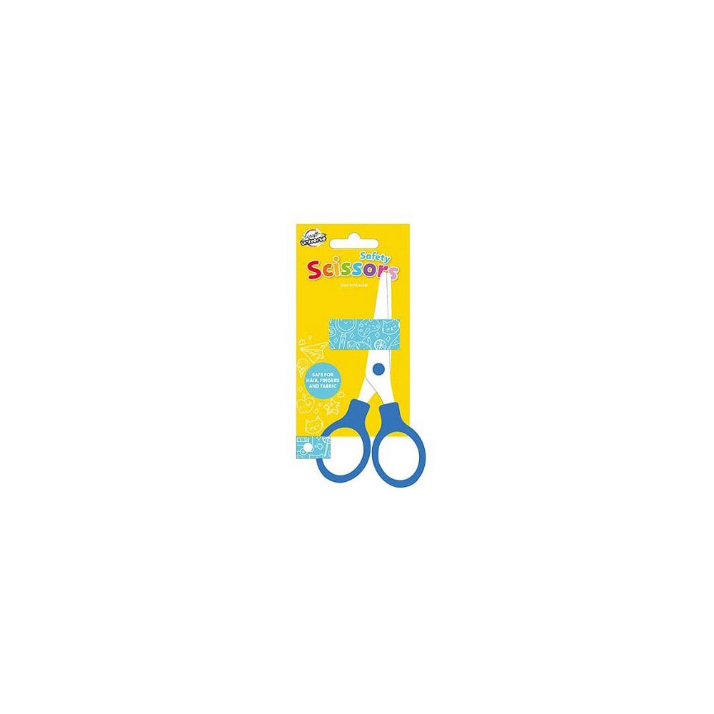 Colour Blue safety scissors 15 cm