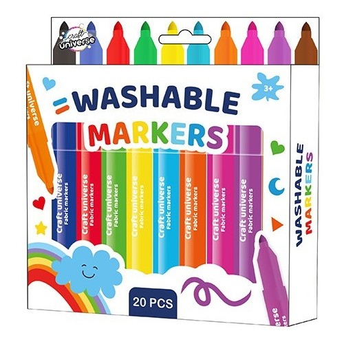Colour washable marker set 20 pcs
