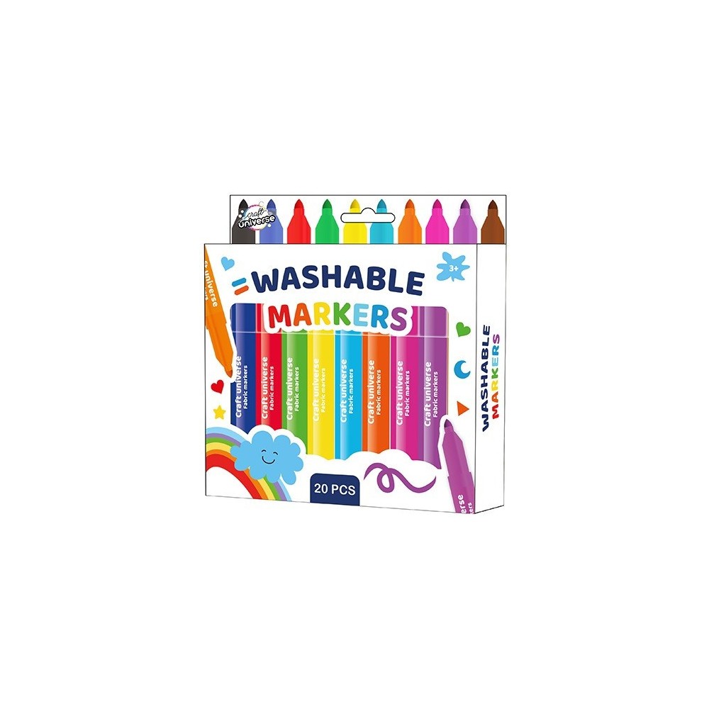 Colour washable marker set 20 pcs