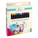 Colour Nassau  glass and porcelain marker pens set of 12