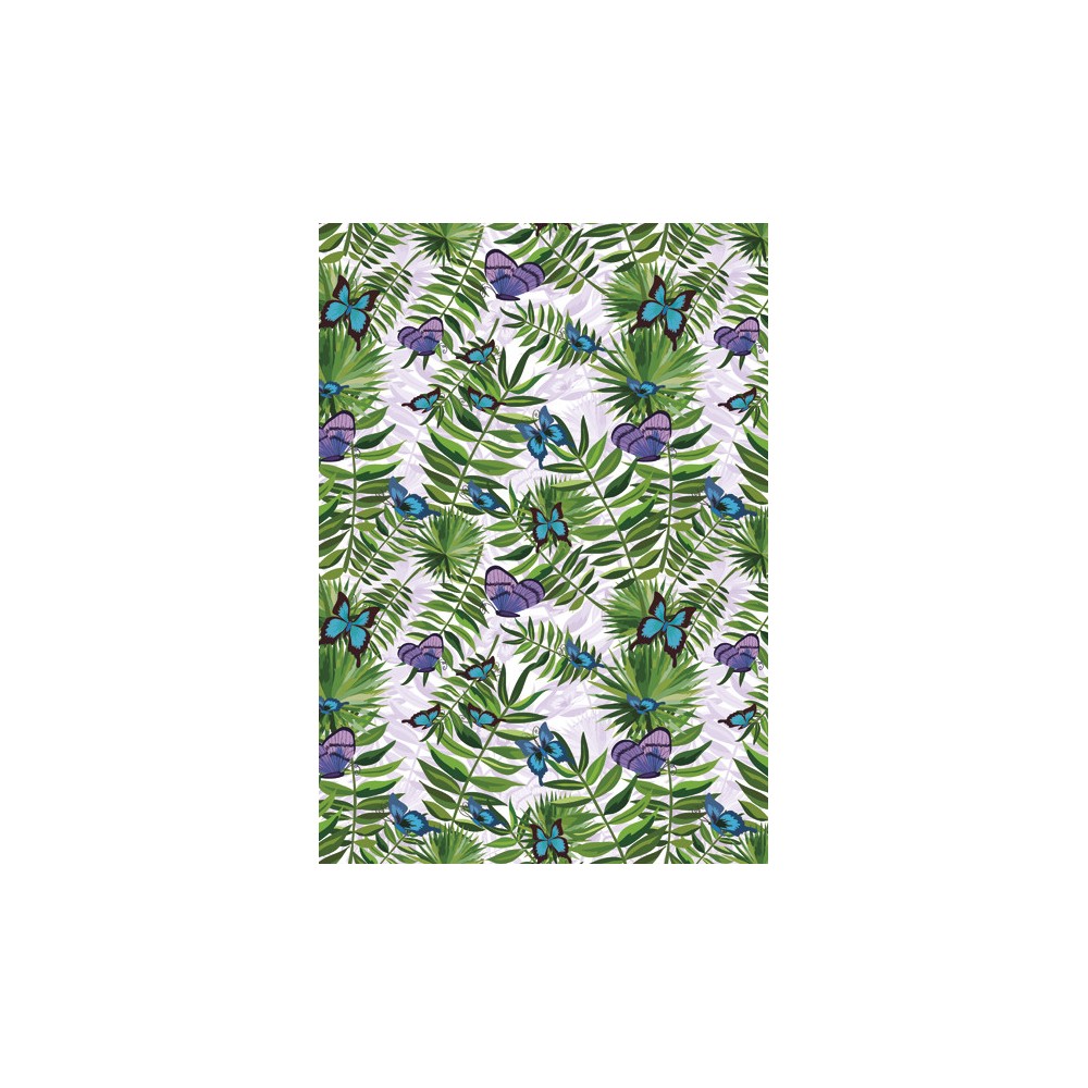 Colour Fern and Butterfly Nature A/4 Elastic Folder