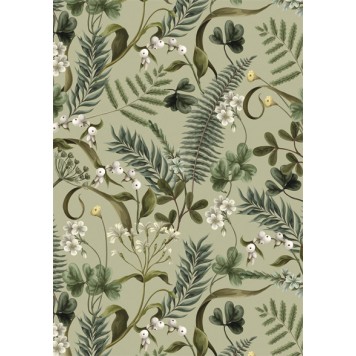 Colour Green Plant Nature A/4 elastic folder